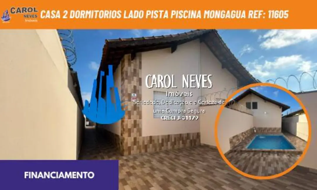 Foto 1 de Casa com 2 quartos à venda, 75m2 em Mongagua - SP