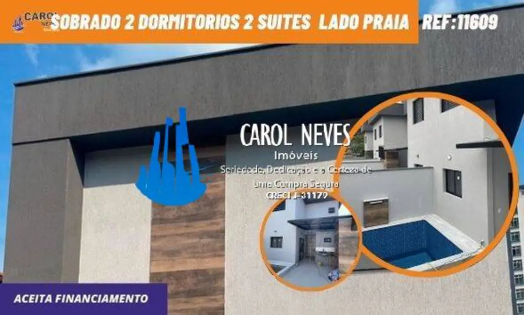 Foto 1 de Casa com 2 quartos à venda, 90m2 em Itanhaem - SP