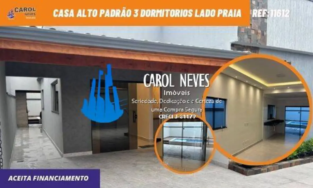 Foto 1 de Casa com 3 quartos à venda, 120m2 em Itanhaem - SP