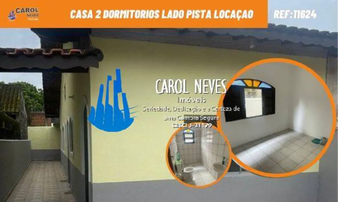 Foto 1 de Casa com 2 quartos para alugar, 60m2 em Mongagua - SP