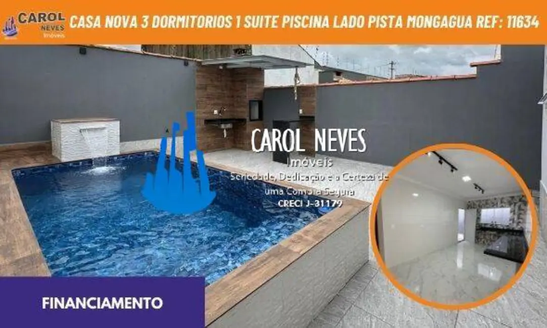 Foto 1 de Casa com 3 quartos à venda, 106m2 em Mongagua - SP