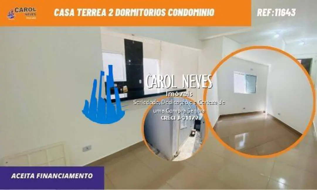 Foto 1 de Casa de Condomínio com 2 quartos à venda, 51m2 em Vila Nossa Senhora de Fátima, Sao Vicente - SP