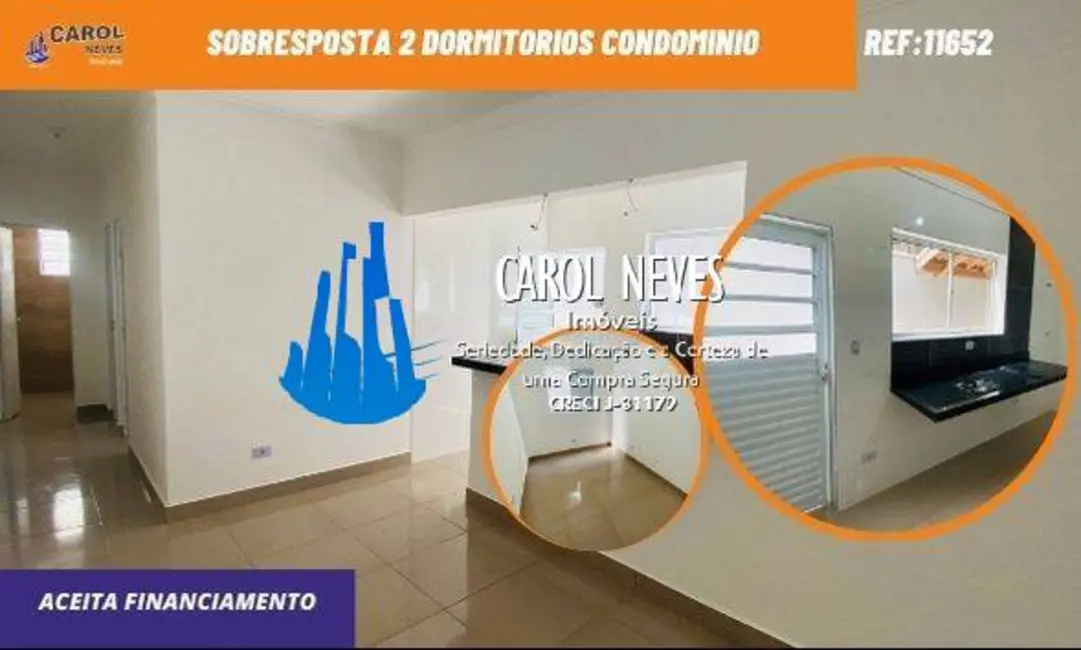 Foto 1 de Casa de Condomínio com 2 quartos à venda, 46m2 em Vila Nossa Senhora de Fátima, Sao Vicente - SP