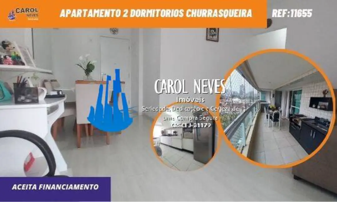 Apartamento com 2 quartos à venda, 76m2 em Canto do Forte, Praia Grande - SP - imagem 1 Foto 1 de Apartamento com 2 quartos à venda, 76m2 em Canto do Forte, Praia Grande - SP