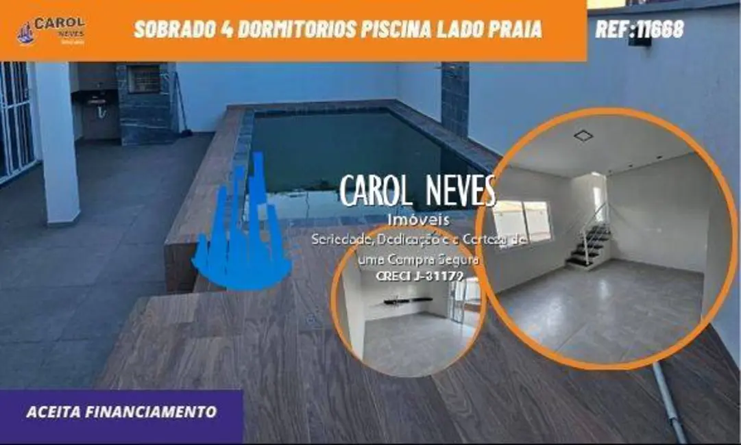 Foto 1 de Sobrado com 3 quartos à venda, 112m2 em Itanhaem - SP