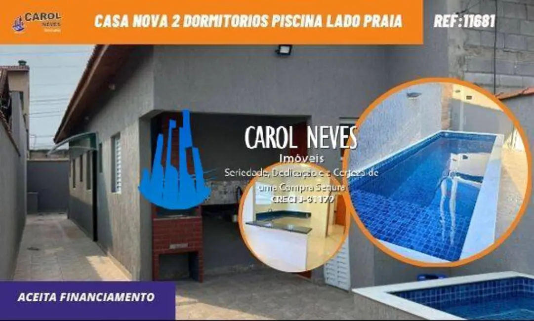 Foto 1 de Casa com 2 quartos à venda, 62m2 em Itanhaem - SP