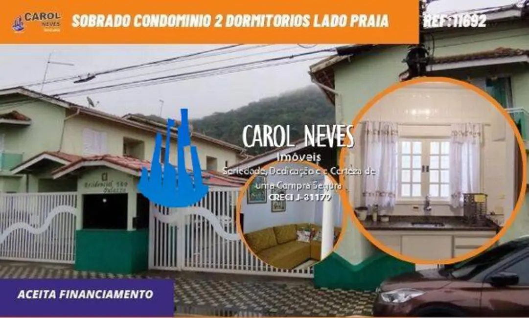 Foto 1 de Sobrado com 2 quartos à venda, 81m2 em Centro, Mongagua - SP