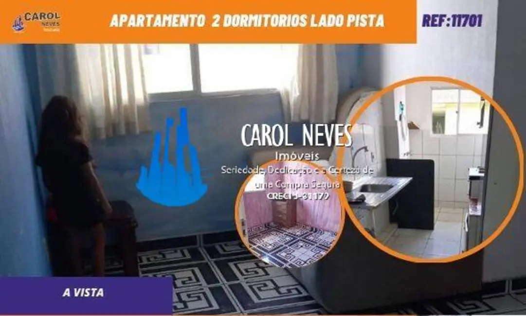 Foto 1 de Apartamento com 2 quartos à venda, 56m2 em Itanhaem - SP