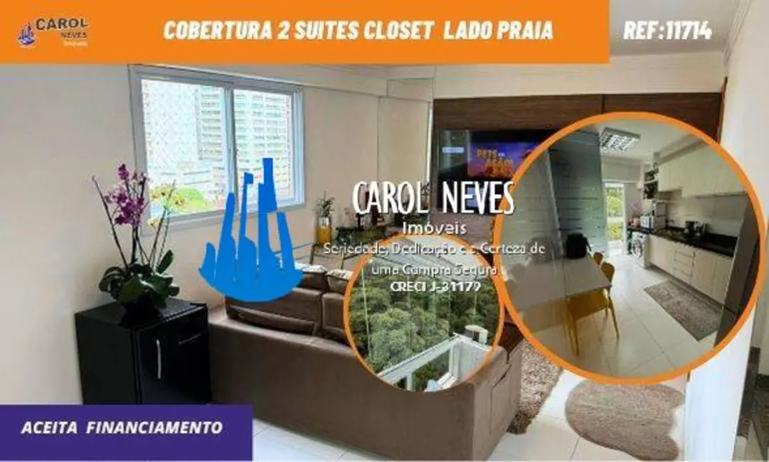 Foto 1 de Cobertura com 2 quartos à venda, 100m2 em Canto do Forte, Praia Grande - SP