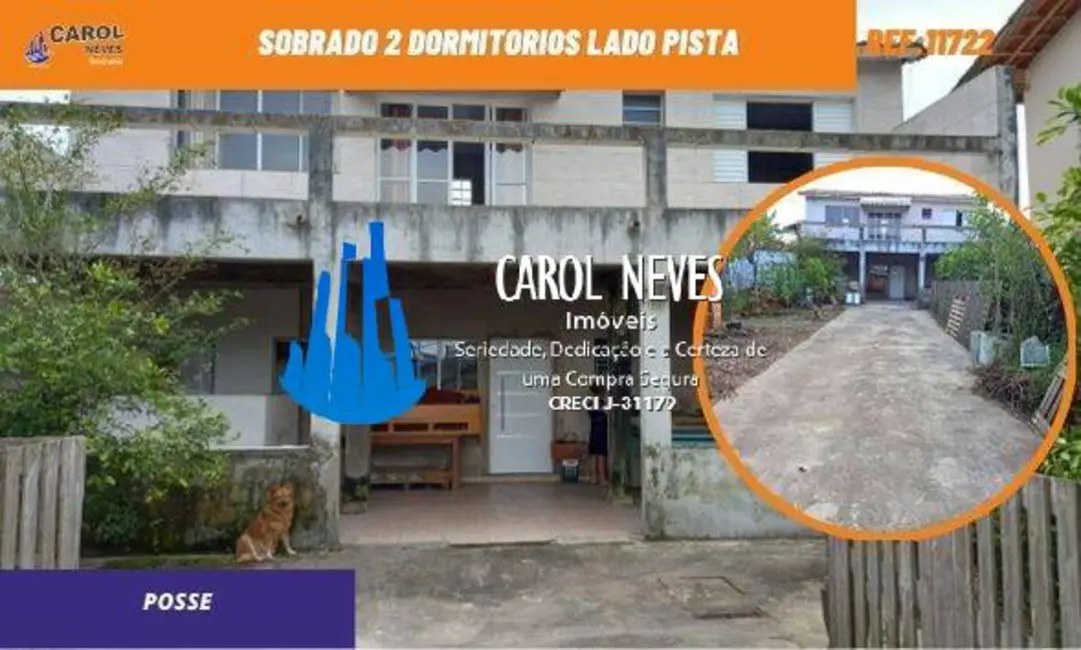 Foto 1 de Sobrado com 2 quartos à venda, 110m2 em Mongagua - SP