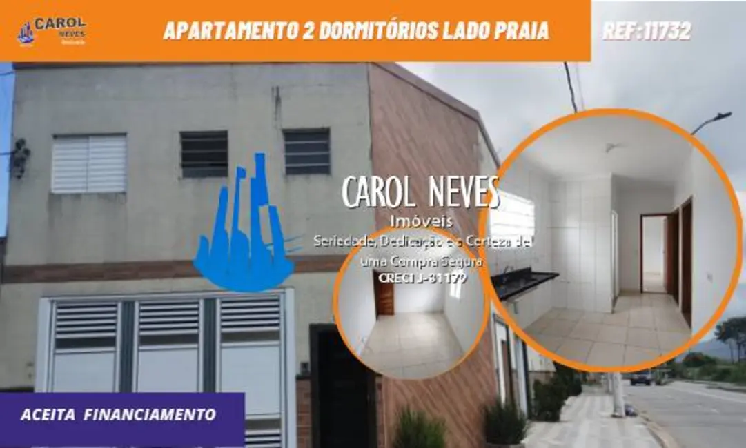 Foto 1 de Apartamento com 2 quartos à venda, 48m2 em Caiçara, Praia Grande - SP