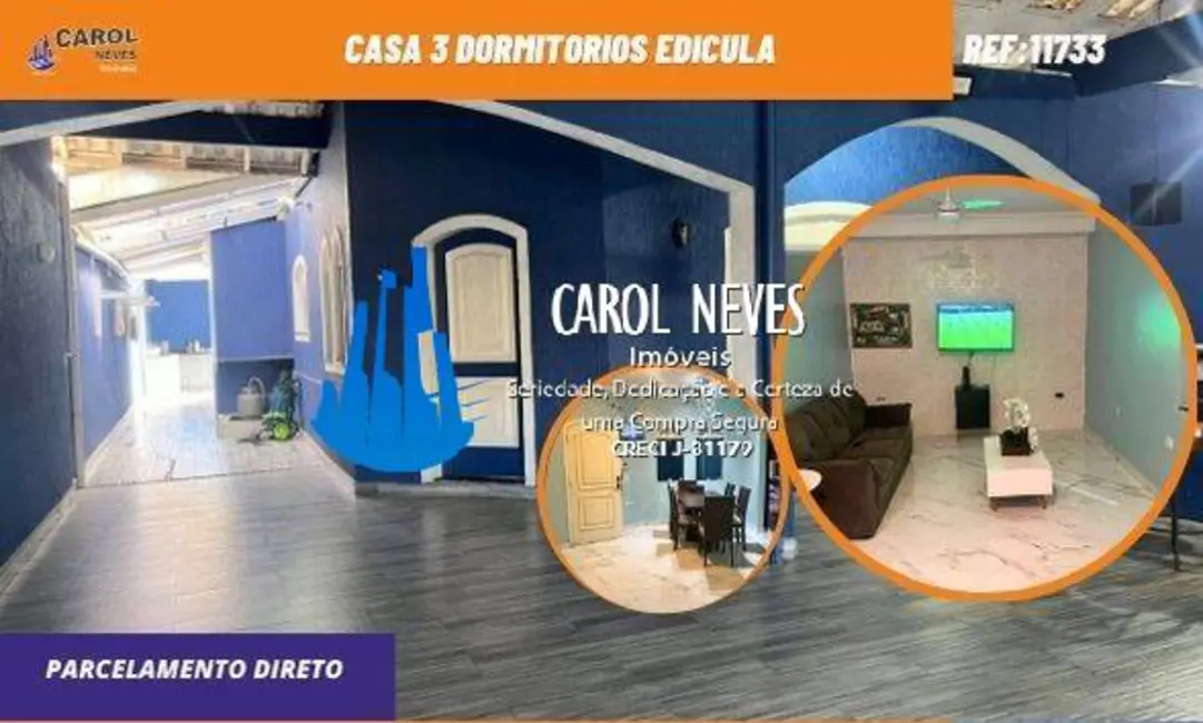 Foto 1 de Casa com 3 quartos à venda, 219m2 em Mongagua - SP