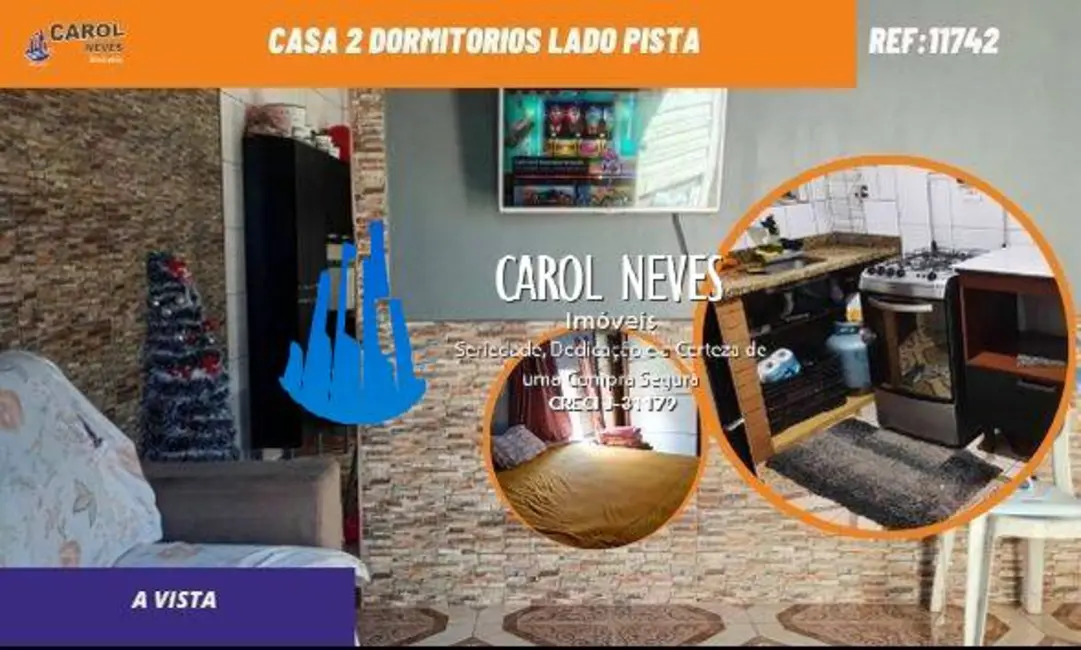 Casa com 2 quartos à venda, 60m2 em Ribeirópolis, Praia Grande - SP - imagem 1 Foto 1 de Casa com 2 quartos à venda, 60m2 em Ribeirópolis, Praia Grande - SP