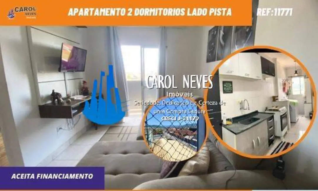 Foto 1 de Apartamento com 2 quartos à venda, 65m2 em Mongagua - SP