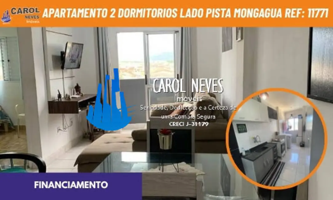 Foto 1 de Apartamento com 2 quartos à venda, 65m2 em Mongagua - SP