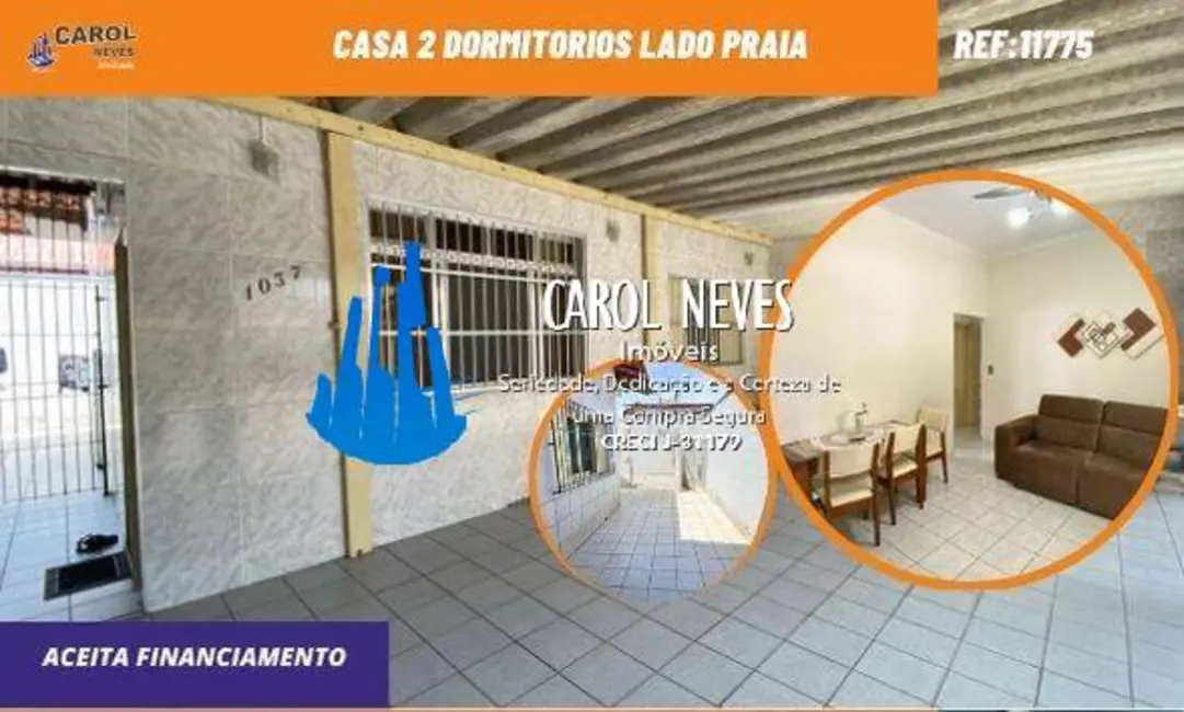 Foto 1 de Casa com 2 quartos à venda, 111m2 em Aviação, Praia Grande - SP