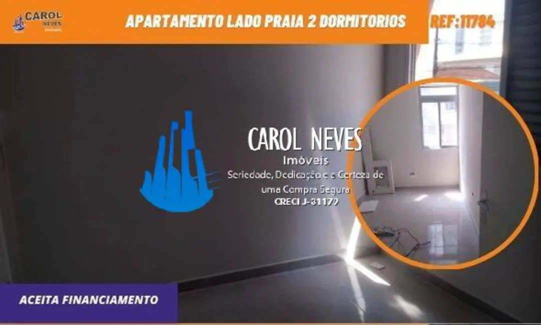 Foto 1 de Apartamento com 2 quartos à venda, 60m2 em Mirim, Praia Grande - SP
