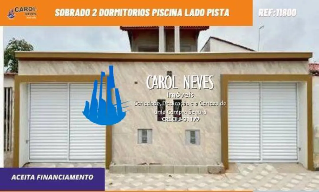 Foto 1 de Sobrado com 2 quartos à venda, 81m2 em Mongagua - SP