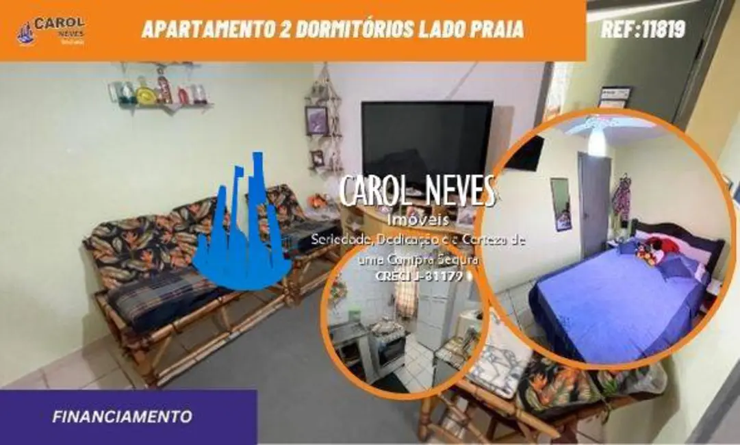 Foto 1 de Apartamento com 2 quartos à venda em Itanhaem - SP