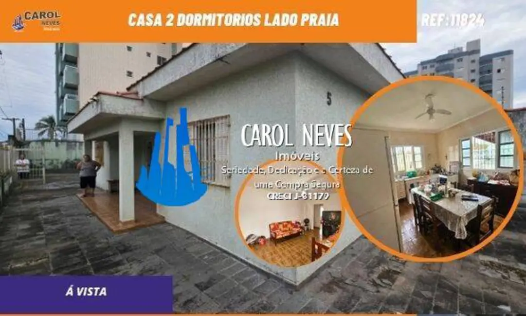 Foto 1 de Casa com 2 quartos à venda, 65m2 em Mongagua - SP