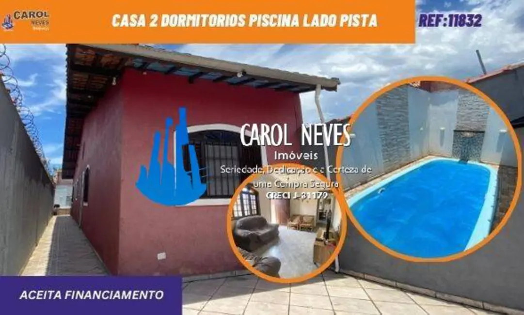 Foto 1 de Casa com 2 quartos à venda, 90m2 em Mongagua - SP