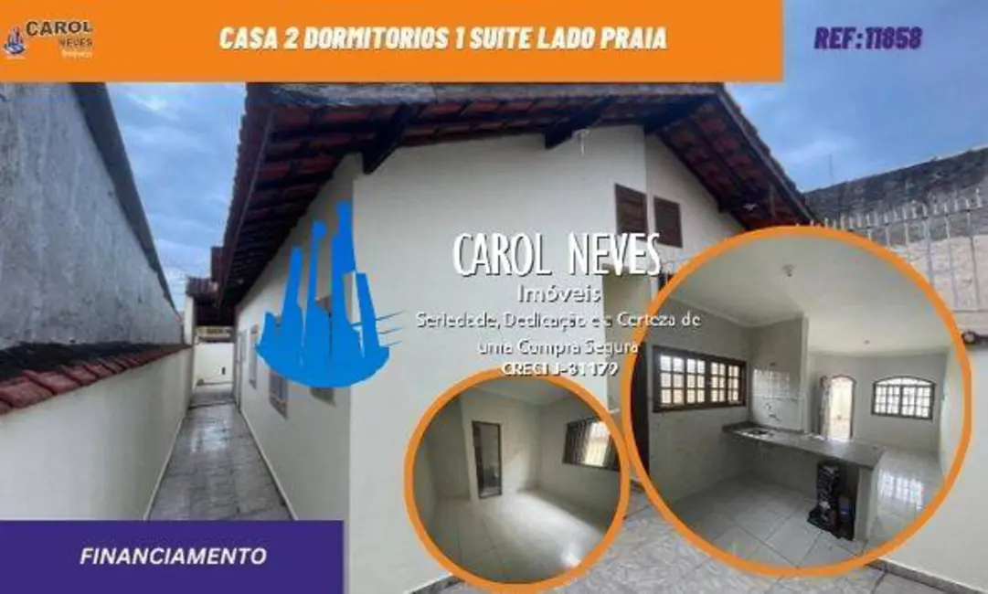 Foto 1 de Casa com 2 quartos à venda, 65m2 em Itanhaem - SP