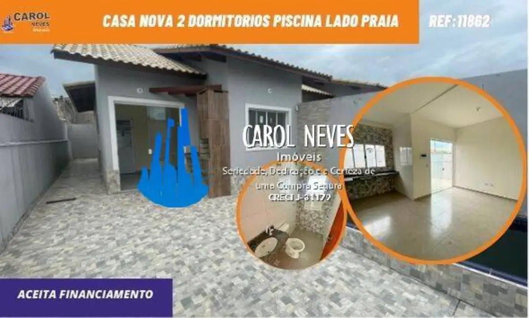 Foto 1 de Casa com 2 quartos à venda, 54m2 em Itanhaem - SP