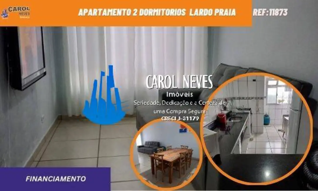 Foto 1 de Apartamento com 2 quartos à venda, 53m2 em Solemar, Praia Grande - SP