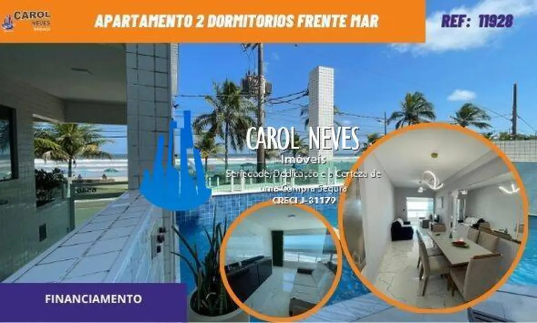 Foto 1 de Apartamento com 2 quartos à venda, 81m2 em Mongagua - SP