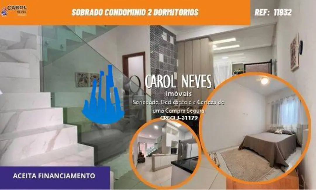 Foto 1 de Casa com 2 quartos à venda, 60m2 em Maracanã, Praia Grande - SP