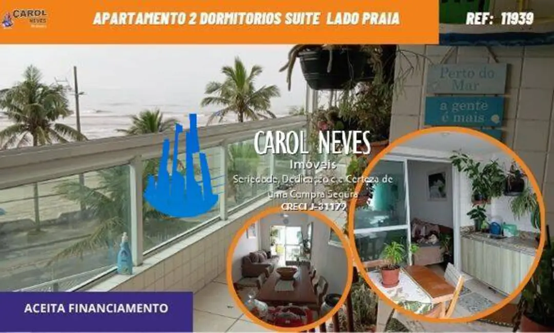 Foto 1 de Apartamento com 2 quartos à venda, 93m2 em Mongagua - SP