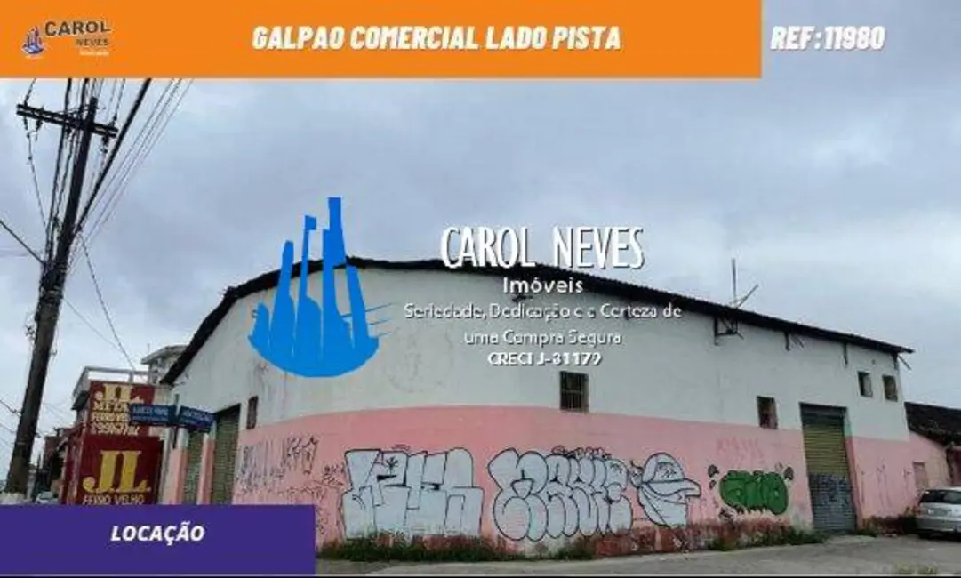 Foto 1 de Armazém / Galpão para alugar, 500m2 em Praia Grande - SP