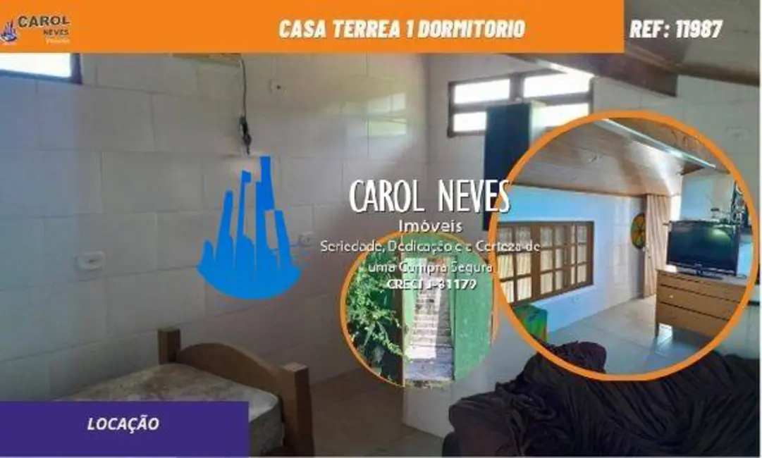 Foto 1 de Casa com 1 quarto para alugar, 60m2 em Itanhaem - SP