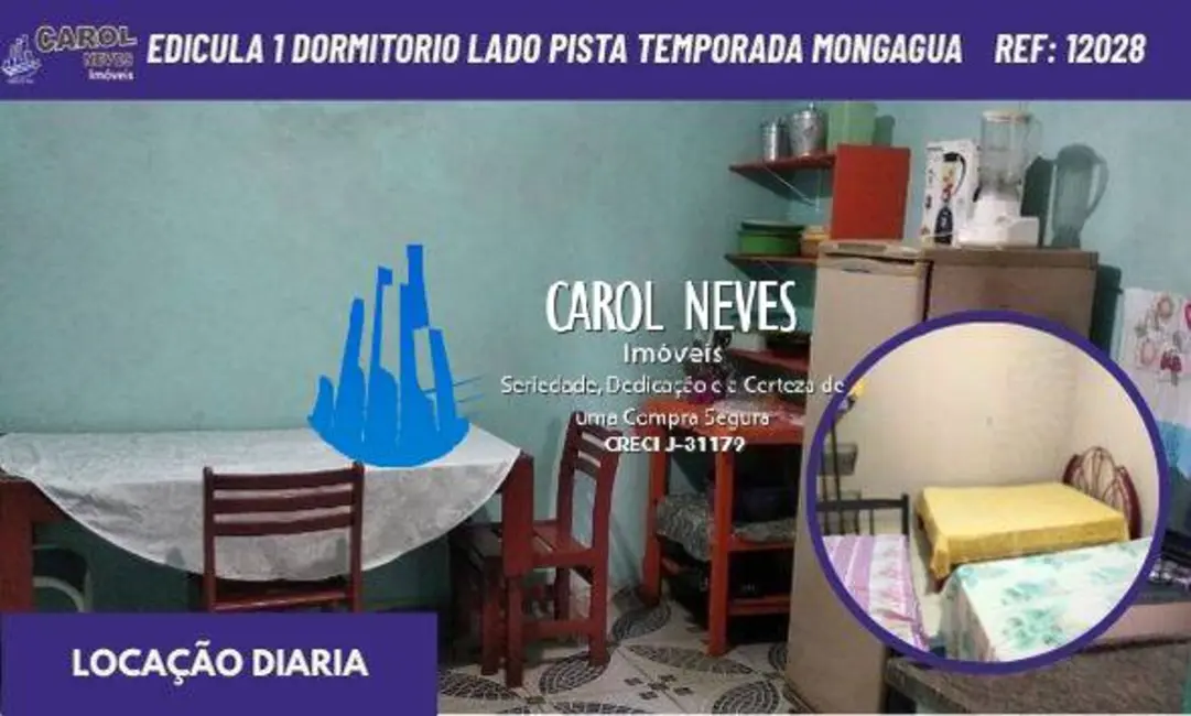 Foto 1 de Casa com 1 quarto à venda e para alugar, 20m2 em Mongagua - SP