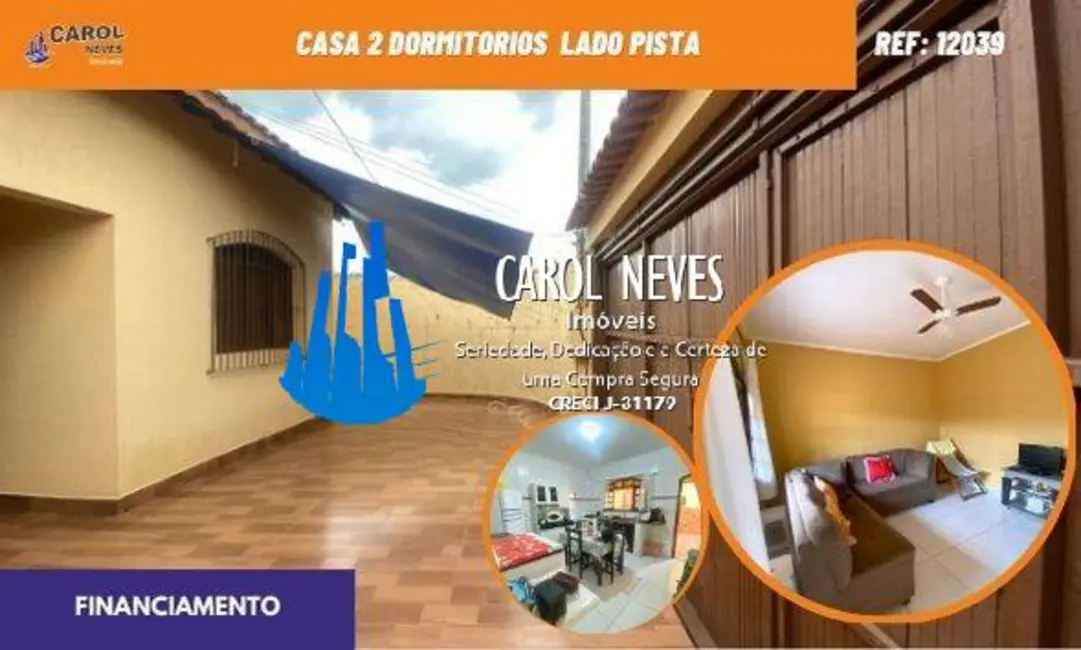Foto 1 de Casa com 2 quartos à venda, 80m2 em Mongagua - SP
