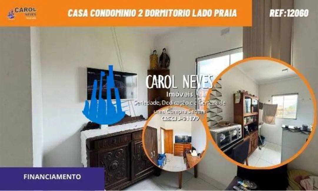 Foto 1 de Casa de Condomínio com 2 quartos à venda em Quietude, Praia Grande - SP