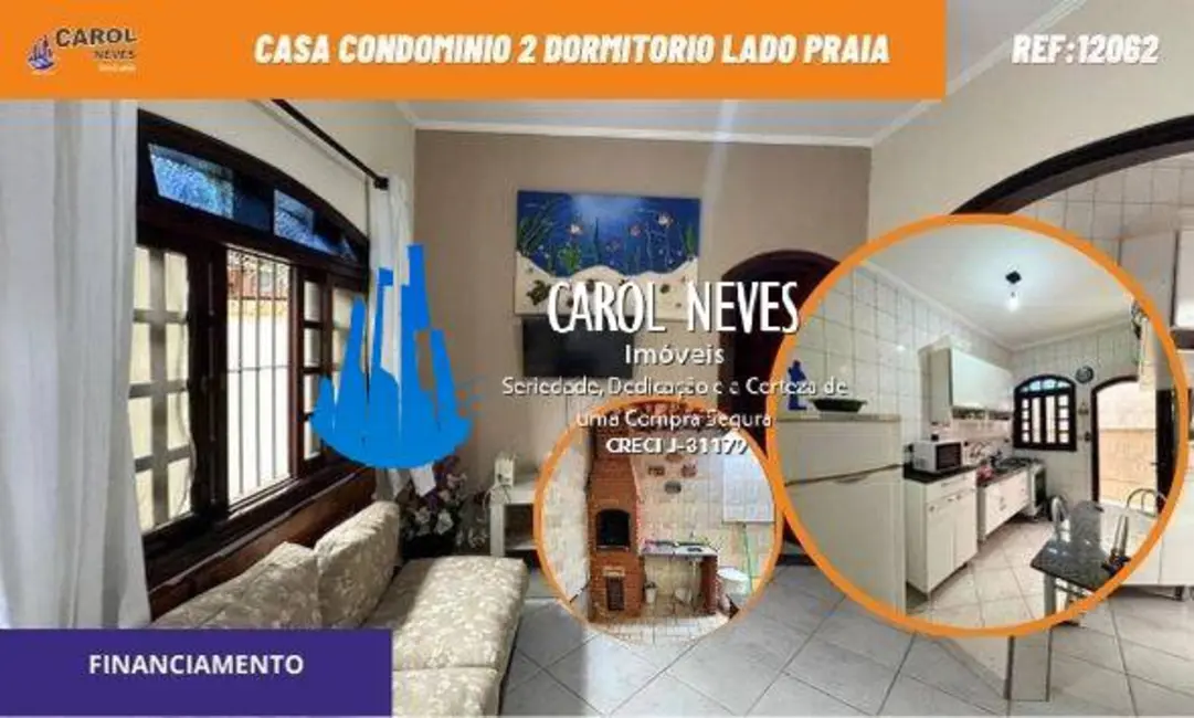 Foto 1 de Casa de Condomínio com 2 quartos à venda, 50m2 em Praia Grande - SP