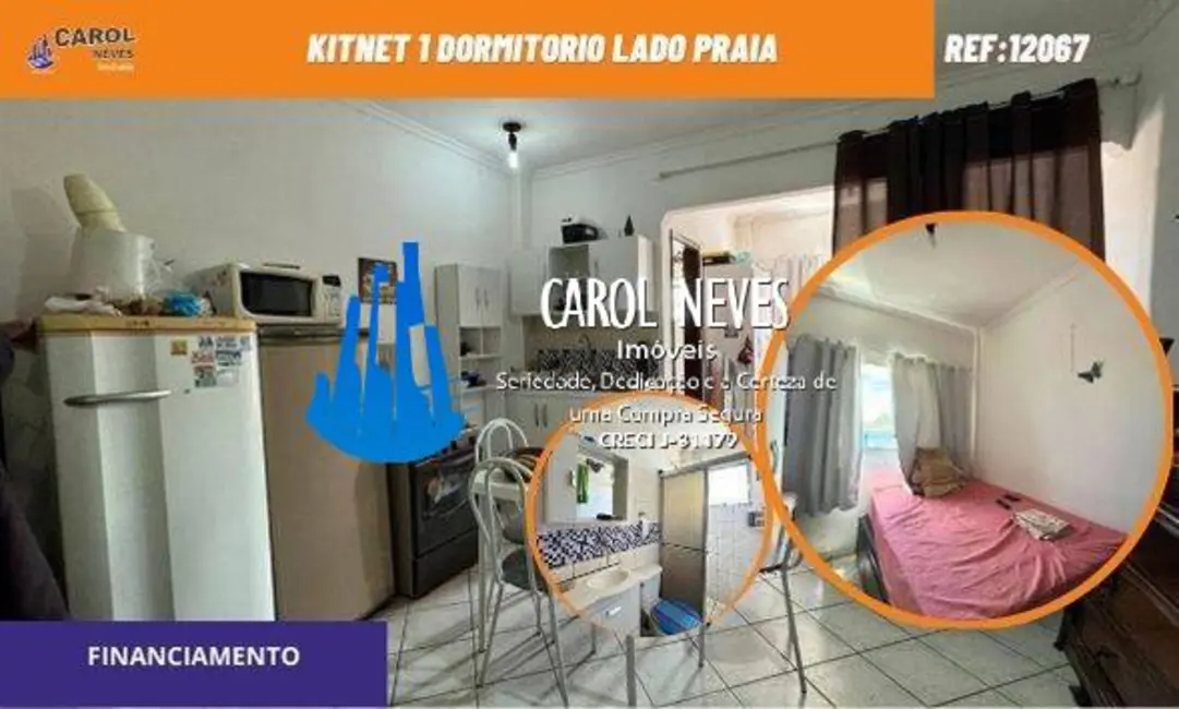 Kitnet com 1 quarto à venda, 35m2 em Maracanã, Praia Grande - SP - imagem 1 Foto 1 de Kitnet com 1 quarto à venda, 35m2 em Maracanã, Praia Grande - SP