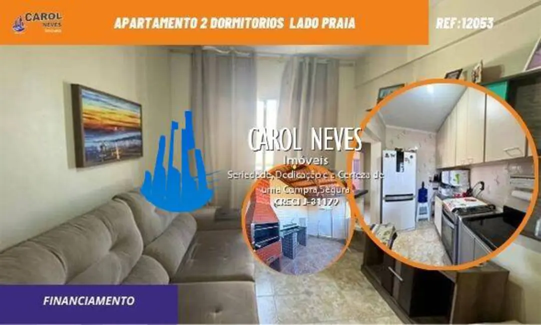 Foto 1 de Apartamento com 2 quartos à venda, 33m2 em Caiçara, Praia Grande - SP