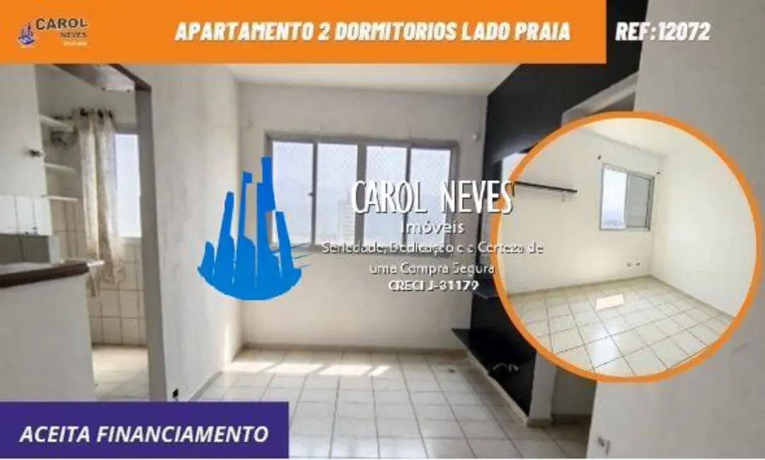 Foto 1 de Apartamento com 2 quartos à venda e para alugar, 84m2 em Mirim, Praia Grande - SP