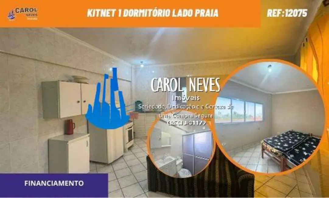 Foto 1 de Kitnet com 1 quarto à venda, 54m2 em Maracanã, Praia Grande - SP