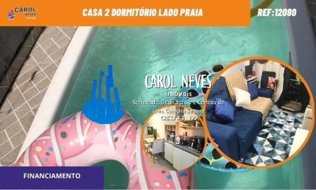 Foto 1 de Casa com 2 quartos à venda, 40m2 em Itanhaem - SP