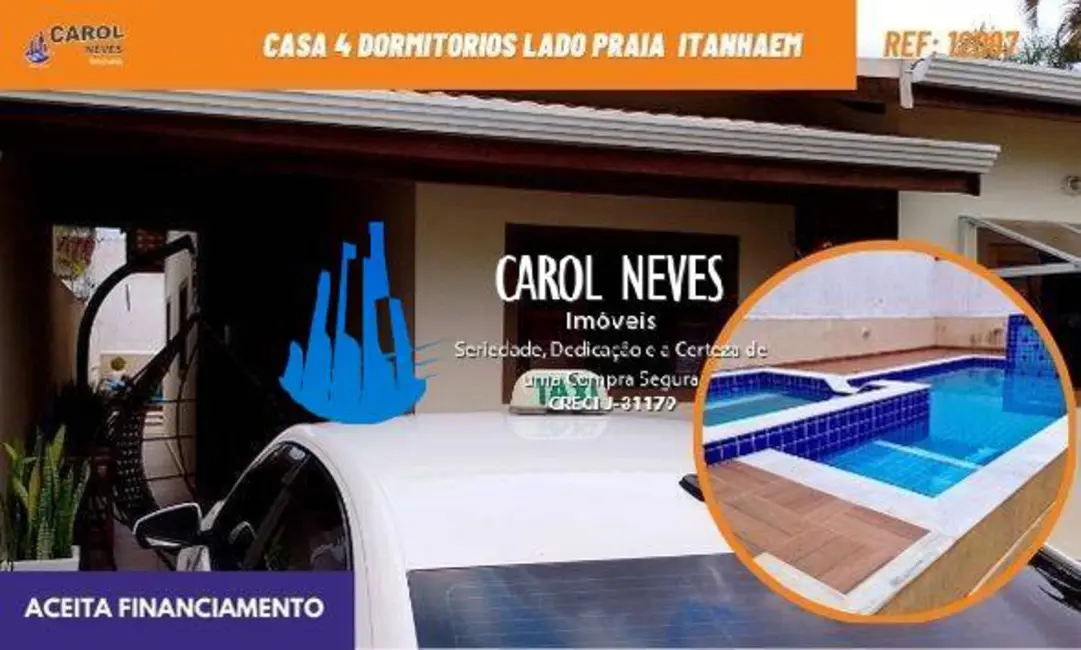 Foto 1 de Casa com 3 quartos à venda, 106m2 em Itanhaem - SP