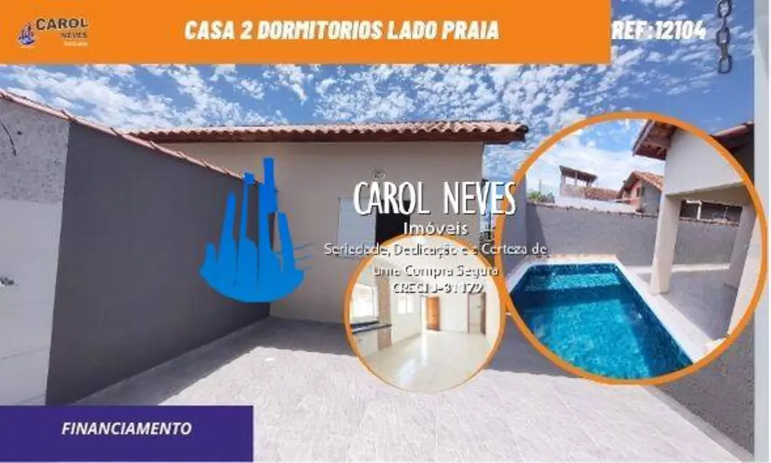 Foto 1 de Casa com 2 quartos à venda, 59m2 em Itanhaem - SP