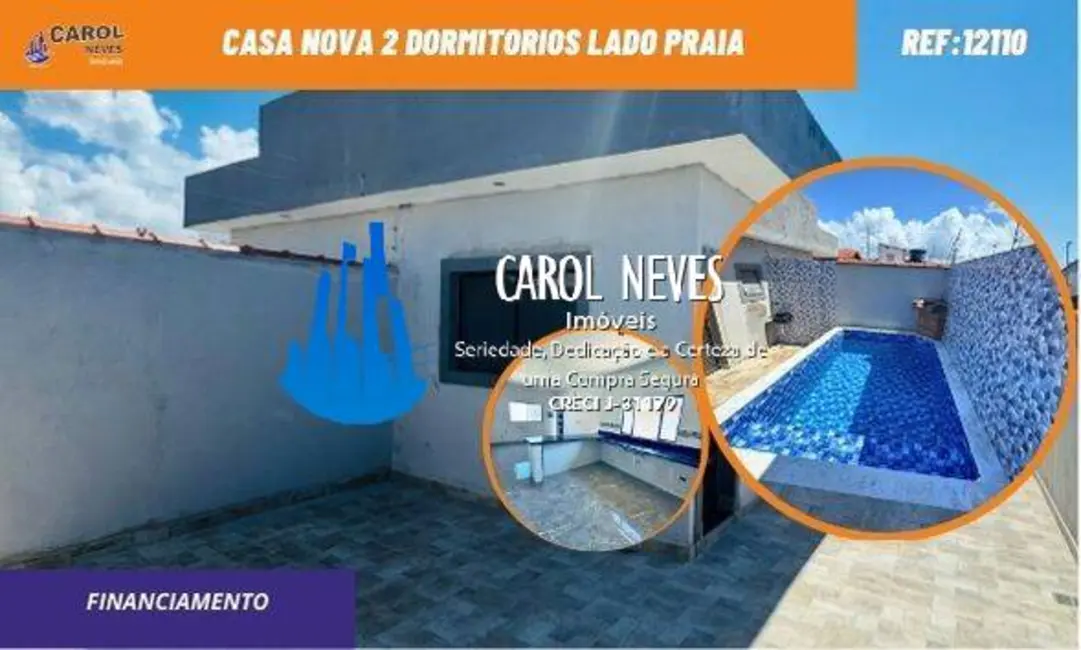 Foto 1 de Casa com 2 quartos à venda, 74m2 em Itanhaem - SP