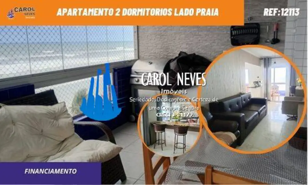 Foto 1 de Apartamento com 2 quartos à venda em Centro, Mongagua - SP