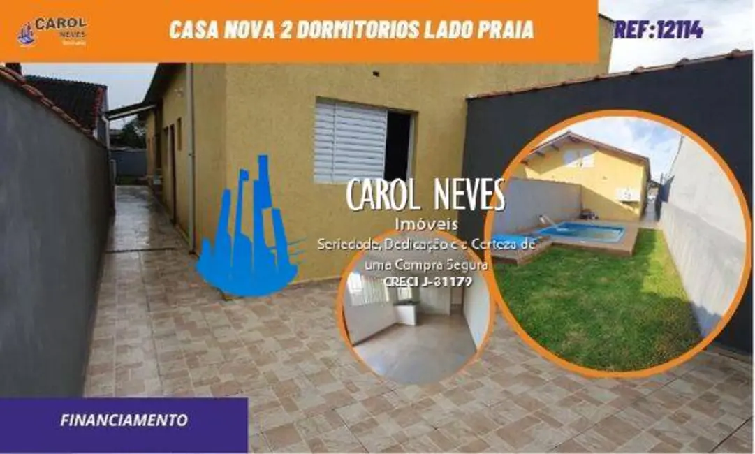 Foto 1 de Casa com 2 quartos à venda, 57m2 em Itanhaem - SP