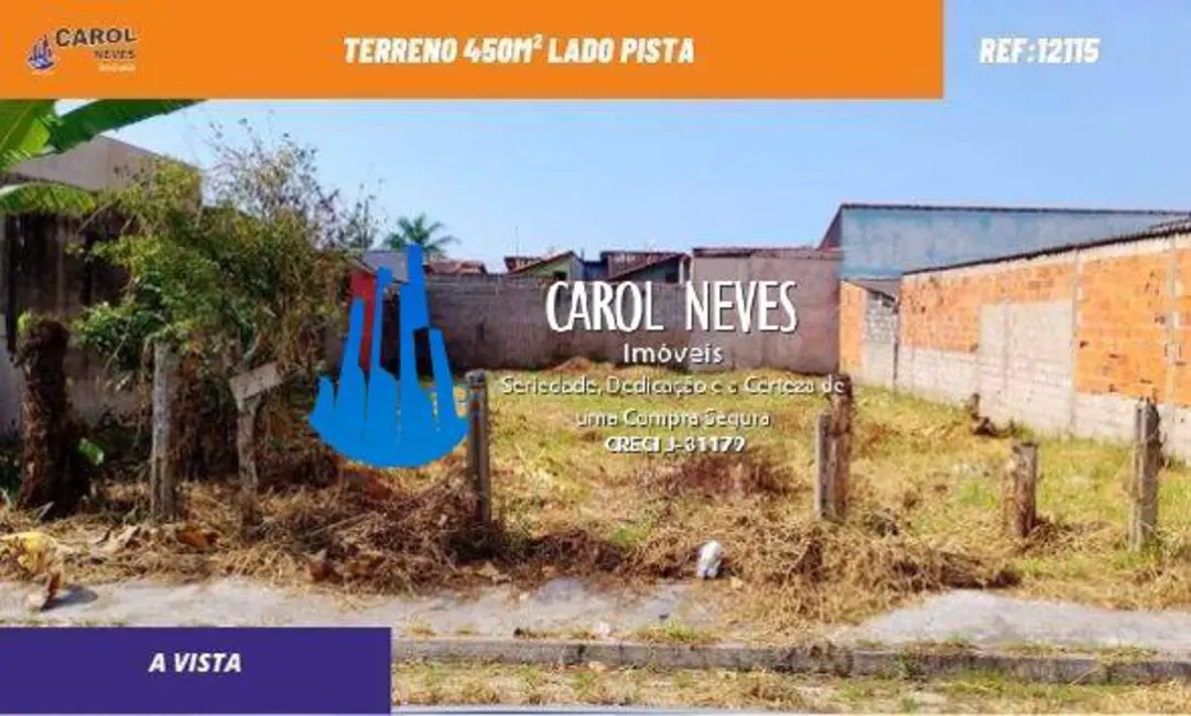 Foto 1 de Terreno / Lote à venda, 450m2 em Itanhaem - SP