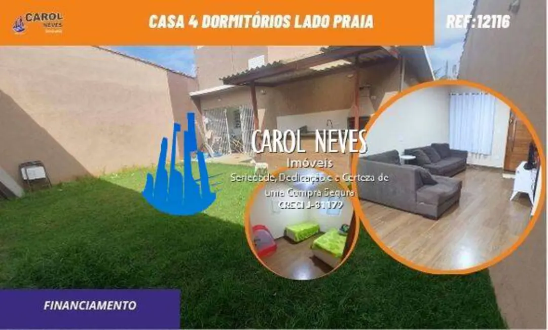 Foto 1 de Casa com 4 quartos à venda, 108m2 em Itanhaem - SP