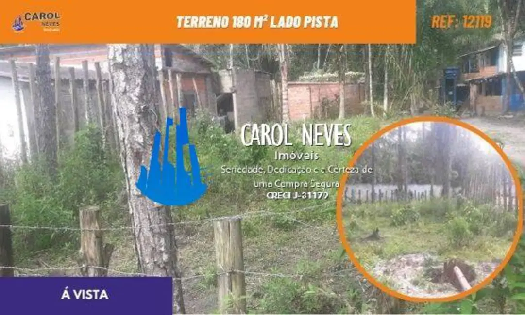 Foto 1 de Terreno / Lote à venda, 180m2 em Mongagua - SP